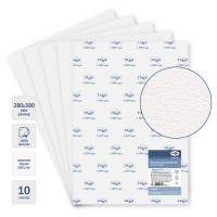 Бумага для акварели 28х38см 300г/м2 100% хлопок, крупн.зерно, 10л., Гамма 