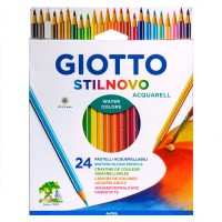 Карандаши акварельные шестигранные GIOTTO STILNOVO ACQUARELL, 24цв.