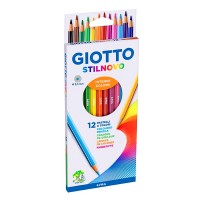 Набор цветных шестигранных карандашей GIOTTO STILNOVO, 12цв.