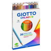 Набор цветных шестигранных карандашей GIOTTO STILNOVO, 36цв.