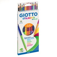 Карандаши цветные двусторонние GIOTTO STILNOVO BICOLOR, 12шт. (24цв.)