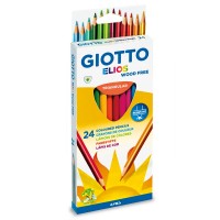 Карандаши цветные трехгранные (корпус - пластик) GIOTTO ELIOS, 24цв.