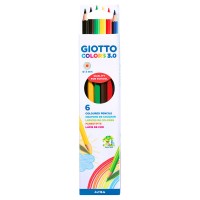 Набор цветных карандашей GIOTTO COLORS 3.0, 6цв.