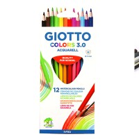 Набор акварельных трехгранных карандашей GIOTTO COLORS 3.0, 12цв.