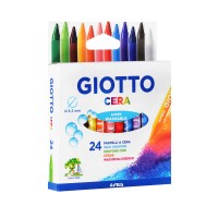 Карандаши-мелки цветные восковые GIOTTO CERA, 24цв.