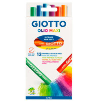 Набор масляной пастели в индивидуальной рубашке GIOTTO OLIO, 12цв.  европодвес