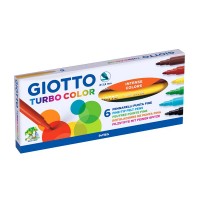 Фломастеры GIOTTO TURBO COLOR, 6цв.