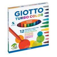 Фломастеры GIOTTO TURBO COLOR, 12цв.