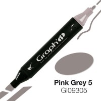 Маркер спиртовой двухсторонний GRAPH'IT, 9305 Серый розоватый 5