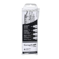 Набор капиллярных ручек FINE LINER Graph\'It (0.03-0.1-0.3-0.5мм), Черный, 4шт.