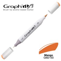 Маркер спиртовой двухсторонний BRUSH Graph\'It, 2150 Оранжевый манго