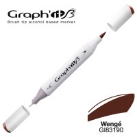 Маркер спиртовой двухсторонний BRUSH Graph\'It, 3190 Коричневый венге