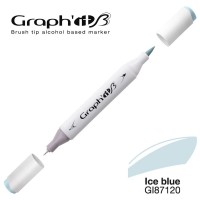 Маркер спиртовой двухсторонний BRUSH Graph'It, 7120 Синий ледяной