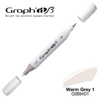 Маркер спиртовой двухсторонний BRUSH Graph'It, 9401 Серый теплый 1