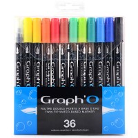 Набор маркеров акварельных двухсторонних \