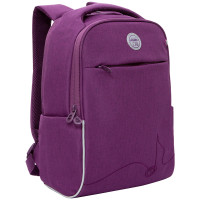 Рюкзак Grizzly фиолетовый 28x39x12,5см, 1 отделение + отд. для ноутбука, 3 кармана, анатомическая спинка