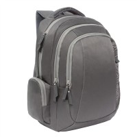 Рюкзак Grizzly серый 30х45х22.5см, 3 отделения, 3 кармана, анатомическая спинка