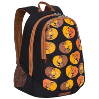 Рюкзак Grizzly черный 29х40х20см, 2 отделения, 2 кармана, анатомическая спинка