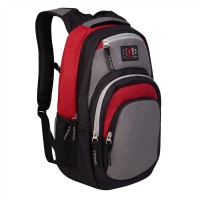 Рюкзак Grizzly серый 33х48х21см, 1 отделение, 4 кармана + карман для ноутбука, укрепленная спинка
