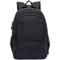 Рюкзак Grizzly черный 31х48х24см, 2 отделения, 4 кармана, уплотненная спинка