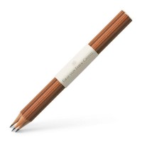 Набор из 3 карандашей с торц. логотипом Graf von Faber-Castell, коричневый