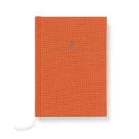 Книга в тв.переплете A6 Graf von Faber-Castell, лён, оранжевый
