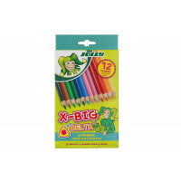 Карандаши цветные с толстым стержнем JOLLY X-BIG Delta 12 цв в картонной коробке