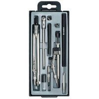 Готовальня Globus `Technica`, 10 предметов, циркуль 125мм, пластиковый футляр