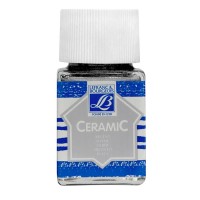 Краска по керамике Lefranc&Bourgeois CERAMIC 50мл, 710 серебро (металлик)