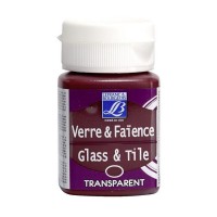 Краска по стеклу и керамике GLASS&TILE (прозр.) 50мл, 388 красный рубиновый, Lefranc&Bourgeois