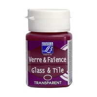 Краска по стеклу и керамике GLASS&TILE (прозр.) 50мл, 412 розовый фламинго, Lefranc&Bourgeois