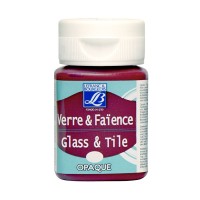 Краска по стеклу и керамике GLASS&TILE (непрозр.) 50мл, 407 розовый индийский, Lefranc&Bourgeois