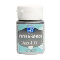 Краска по стеклу и керамике GLASS&TILE (непрозр.) 50мл, 710 серебро (металлик), Lefranc&Bourgeois