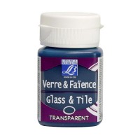 Краска по стеклу и керамике GLASS&TILE (прозр.) 50мл, 058 бирюзовый, Lefranc&Bourgeois
