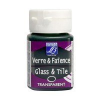 Краска по стеклу и керамике GLASS&TILE (прозр.) 50мл, 570 зеленый мятный, Lefranc&Bourgeois