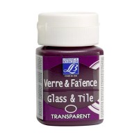 Краска по стеклу и керамике GLASS&TILE (прозр.) 50мл, 407t красный индийский, Lefranc&Bourgeois