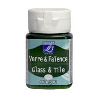 Краска по стеклу и керамике GLASS&TILE (непрозр.) 50мл, 524 зеленый чай, Lefranc&Bourgeois