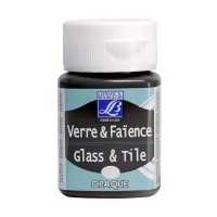 Краска по стеклу и керамике GLASS&TILE (непрозр.) 50мл, 108 коричнево-серый, Lefranc&Bourgeois