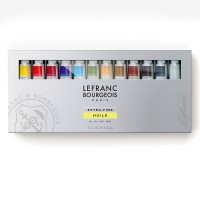 Набор красок масло Lefranc&Bourgeois EXTRA FINE 20мл, 12цв. (картон. коробка)