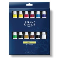 Набор красок масло Lefranc&Bourgeois FINE, 20мл, 12цв. (картон. коробка)