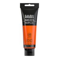 Краска акрил Liquitex BASICS 118мл, 620 Красновато-оранжевый яркий