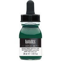 Чернила акриловые Liquitex INK 30мл, 317 зеленый ФЦ (синий оттенок)