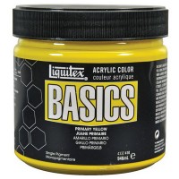 Краска акрил Liquitex BASICS 946мл, 410 Желтый основной
