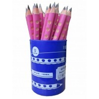 Чернографитный карандаш LYRA GROOVE Graphit розовый корпус 36 шт. в стакане
