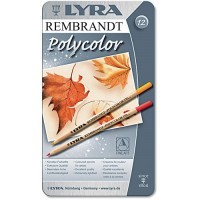 Профессиональные цветные карандаши LYRA REMBRANT POLYCOLOR 12 цветов