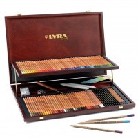 Профессиональный набор карандашей LYRA REMBRANT POLYCOLOR 68 цветов в деревянном кейсе