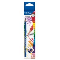 Цветные треугольные карандаши LYRA OSIRIS 6 цветов в картонной коробке