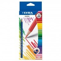 Цветные треугольные карандаши LYRA OSIRIS 12 цветов в картонной коробке