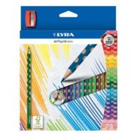 Цветные карандаши LYRA GROOVE SLIM 24 цветов