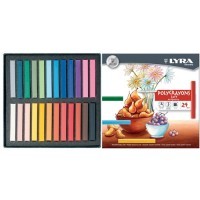 Профессиональные пастельные мелки LYRA POLYCRAYONS SOFT 24 цветов